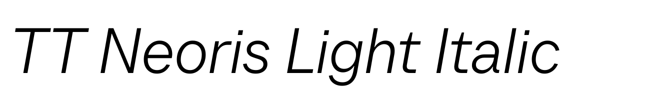 TT Neoris Light Italic